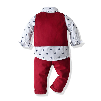 Conjunto Formal para Niños: Camisa, Chaleco y Pantalón - Image 2