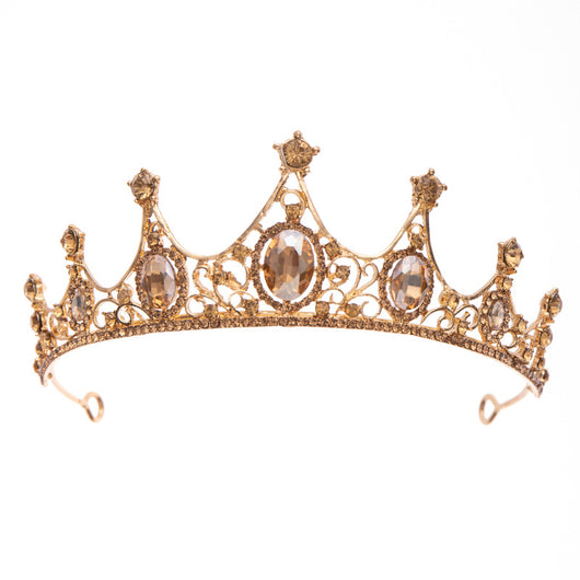 Diadema Corona de Cristales Champagne - Image 11