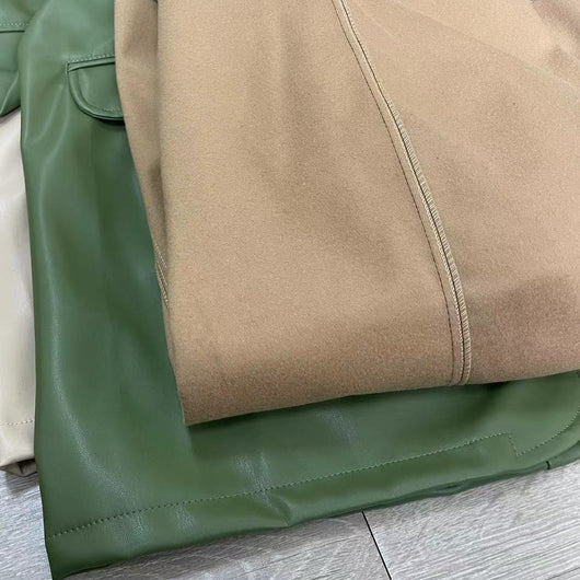Abrigo de Cuero Premium Europeo y Americano - Traje Cálido - Image 27
