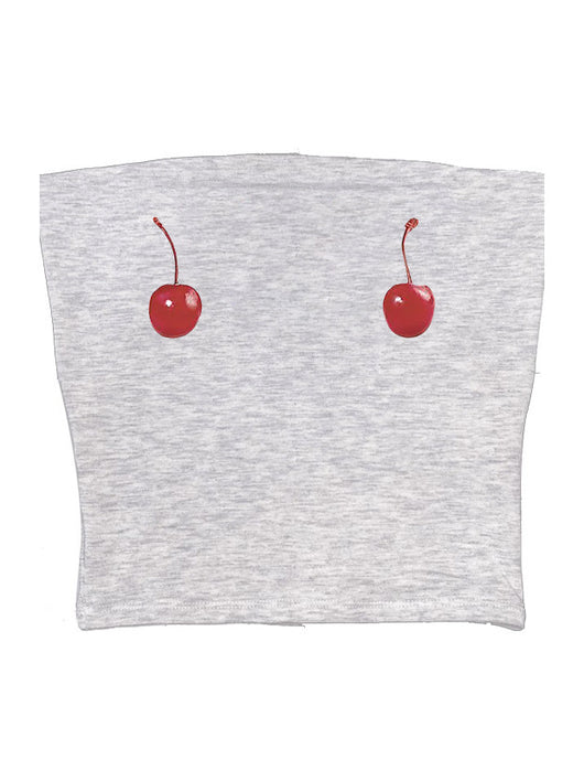 Camiseta Niña Estampado Cereza Sin Mangas Estilo Urbano - Image 22