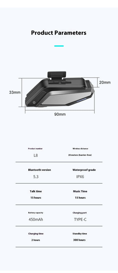 Auricular Bluetooth para Casco de Motocicleta - Image 9
