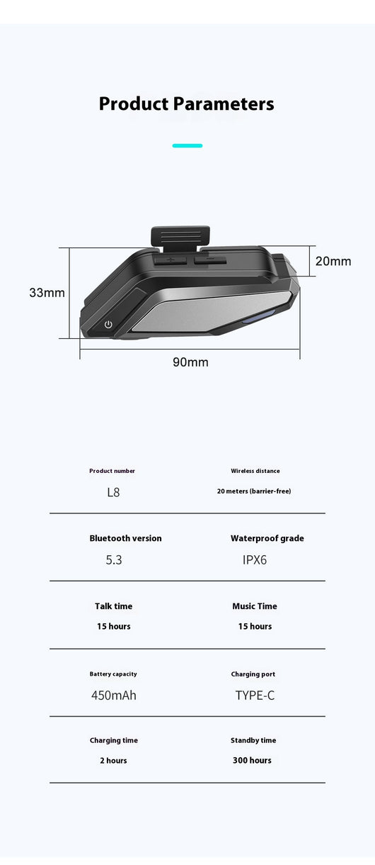 Auricular Bluetooth para Casco de Motocicleta - Image 9