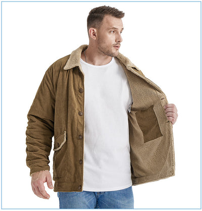 Chaqueta de Cachemira Gruesa para Hombre - Corte Holgado y Casual - Image 33