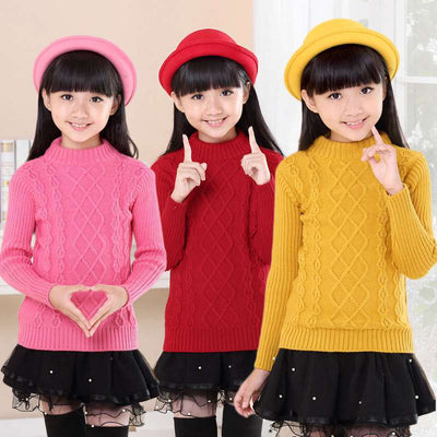 Suéter Velvet Grueso de Doble Capa para Niñas Talla Plus - Image 14