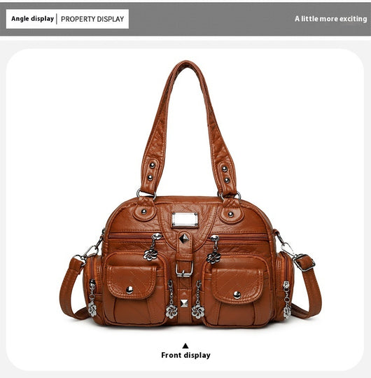 Bolso Mensajero Retro Vintage Estilo Europeo Americano para Mujer - Image 11