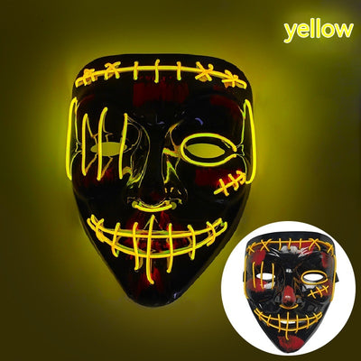 Máscara LED Luminosa en Forma de V para Halloween - Image 7