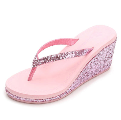 Pantuflas de Tacón Alto con Lentejuelas y Cristales para Mujer - Image 15