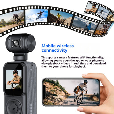 Cámara 4K Ultra Clara Portátil para Deportes y Aventuras al Aire Libre - Image 8