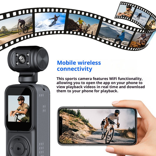 Cámara 4K Ultra Clara Portátil para Deportes y Aventuras al Aire Libre - Image 8