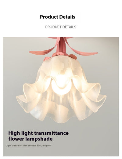 Lámpara LED Decorativa Pasillo Flor Linglan Crema - Image 21