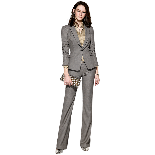 Traje Ejecutivo Delgado de Lana para Mujer - Elegancia Profesional