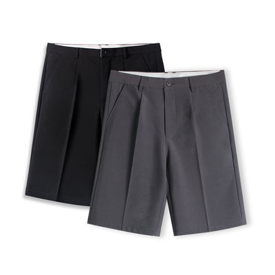 Pantalones Casuales Holgados de Cinco Puntos en Colores Sólidos para Hombre - Image 5