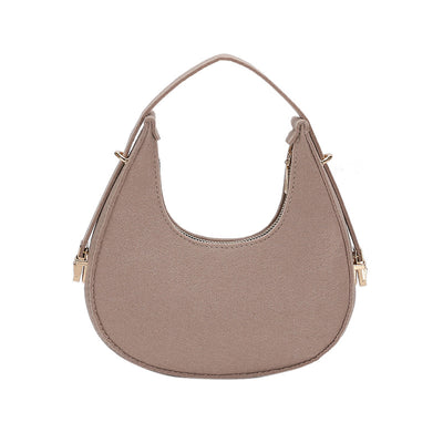 Bolso Retro de Fieltro con Detalle de Hendidura Axilar - Image 9