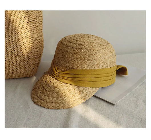 Sombrero de Algodón Plisado con Moño para Mujer - Versátil y Elegante - Image 12