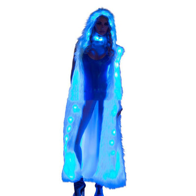 Chaleco Luminoso LED de Rendimiento con Pelaje Sintético para Mujer - Image 3