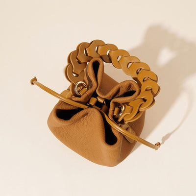 Bolso Bandolera de Cuero Vegetal - Estilo Bucket Vintage - Image 25