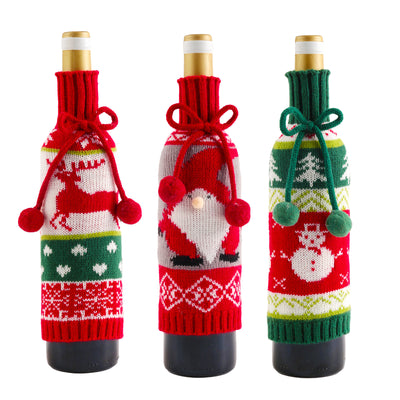 Conjunto Decorativo Navideño Tejido con Muñeco de Nieve y Reno - Image 2