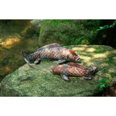 Ornamentos de Peces Luminosos para Jardín - Decoración en Resina Efecto Cobre - Image 5