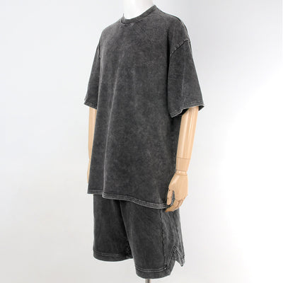 Conjunto de Camiseta y Shorts de Algodón Puro para Ejercicio y Casual - Image 2