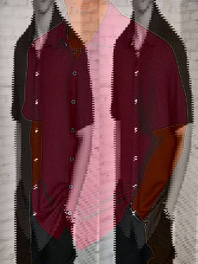 Camisa Casual Retro Resort con Cuello Solapa para Hombre - Image 12