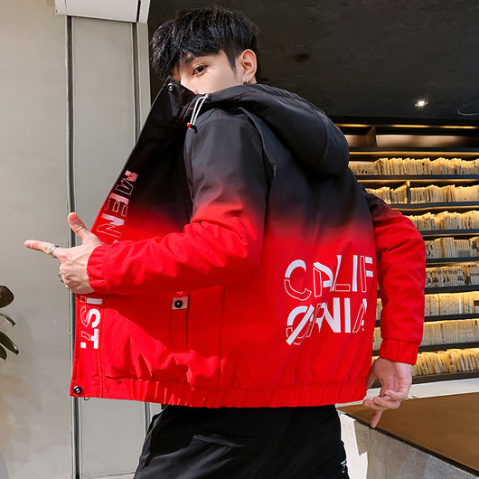 Chaqueta Ligera de Diseño Degradado para Hombre - Image 8