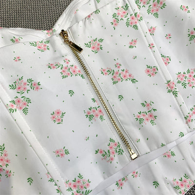 Blusa Floral de Hombro Descubierto con Mangas Abullonadas - Transición Otoñal - Image 9