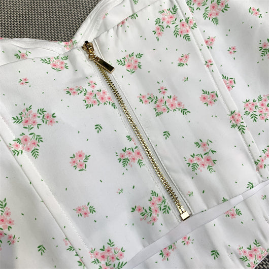 Blusa Floral de Hombro Descubierto con Mangas Abullonadas - Transición Otoñal - Image 9