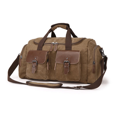 Bolsa de Viaje Estilo Europeo Americano en Lona Portátil - Image 9
