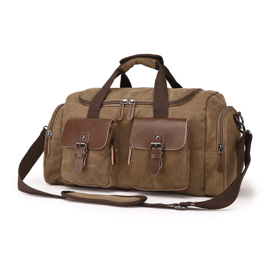 Bolsa de Viaje Estilo Europeo Americano en Lona Portátil - Image 9