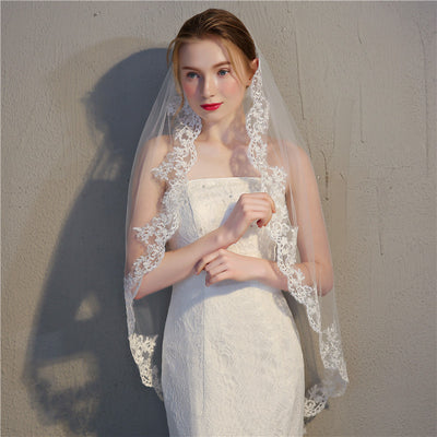 Tocado de Novia Encaje Hueso de Res Premium - Accesorios Nupciales Elegantes - Image 6