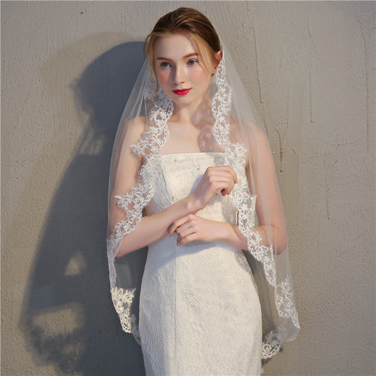 Tocado de Novia Encaje Hueso de Res Premium - Accesorios Nupciales Elegantes - Image 6