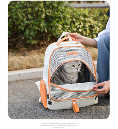 Mochila Transportadora Doble para Gatos - Portátil y Plegable - Image 14