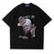 Camiseta Hip-Hop Casual con Estampado de Avatar Personalizado para Hombre