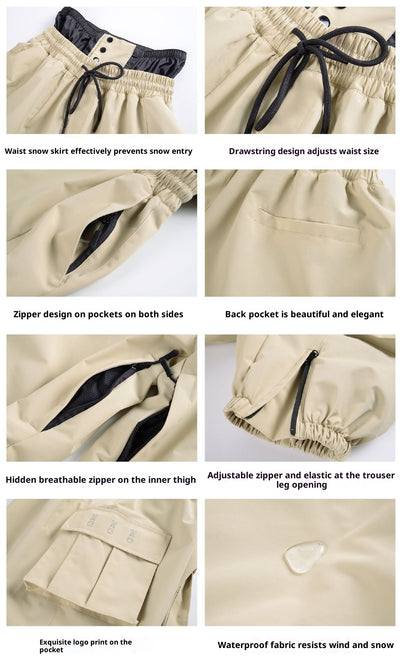 Pantalones de Esquí Cintura Suelta para Invierno - Image 24