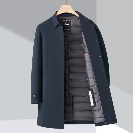 Abrigo Acolchado de Algodón para Hombre con Forro Polar Resistente al Viento - Image 30