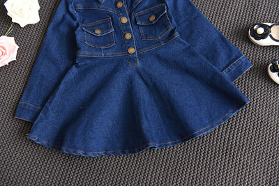 Vestido Denim para Niñas - Estilo Clásico y Versátil - Image 12