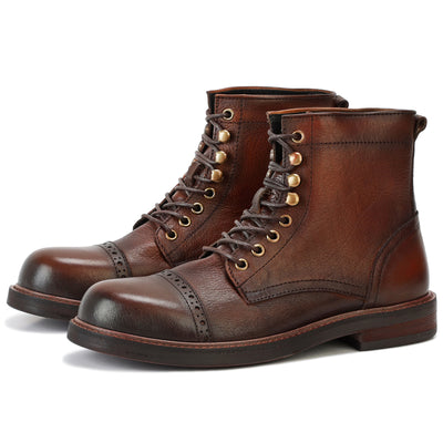 Zapatos Casuales de Cuero para Hombre con Suela Gruesa - Image 10