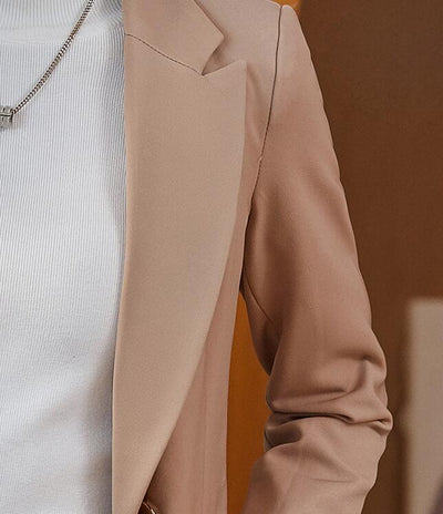 Blazer Ejecutivo Mujer Manga Larga Color Sólido - Image 7