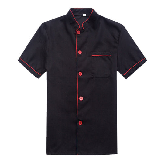 Uniforme de Chef Chino Manga Corta para Hombre Verano - Image 7