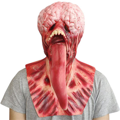 Máscara de Látex Rostro Descompuesto - Disfraz de Terror Tyrant - Image 4