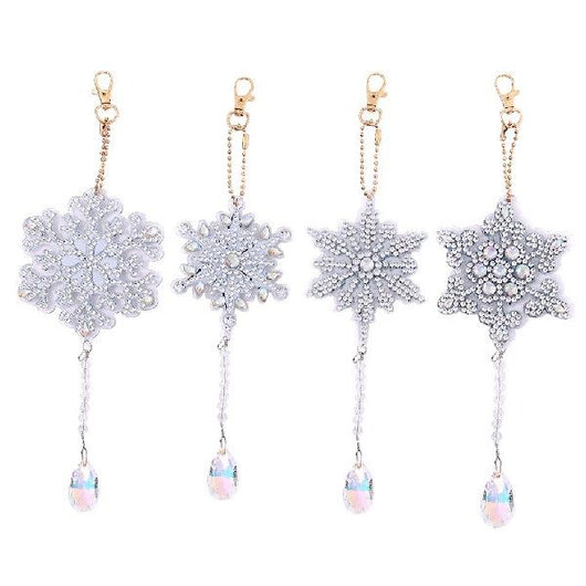 Carillón de Viento Cristal Diamante Doble Cara - Set 4 Piezas - Image 6