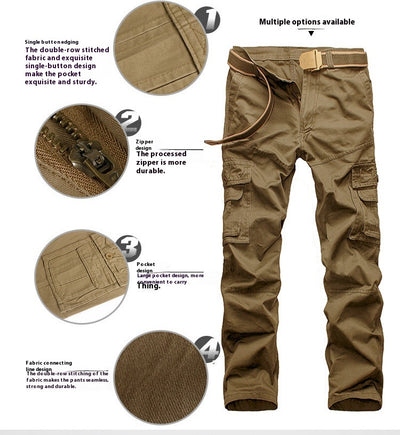 Pantalones Deportivos Talla Grande con Múltiples Bolsillos para Mujer - Image 14