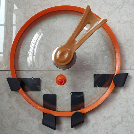 Organizador de Tapas de Ollas Montado en Pared sin Perforaciones
