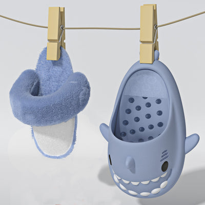 Pantuflas Tiburón Invierno Desmontables - Cálidas y Acogedoras para Casa - Image 5
