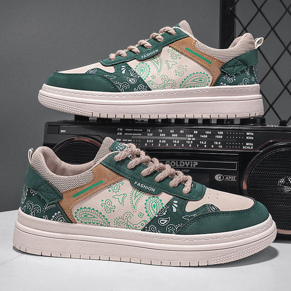 Zapatos de Lona Estampado Paisley - Tenis Casuales Versátiles para Primavera