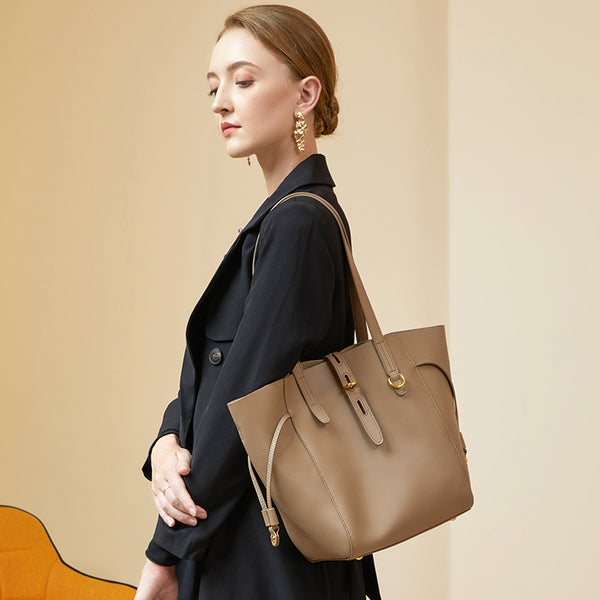 Bolso de Cuero para Mujer - Cartera Versátil de Hombro