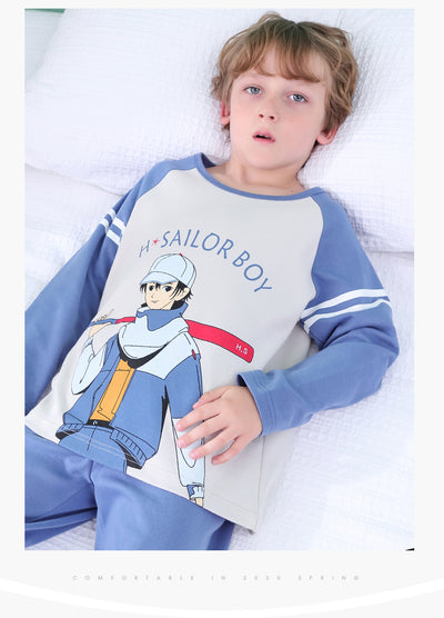 Pijama Infantil de Algodón Puro Manga Larga Primavera Otoño - Image 14