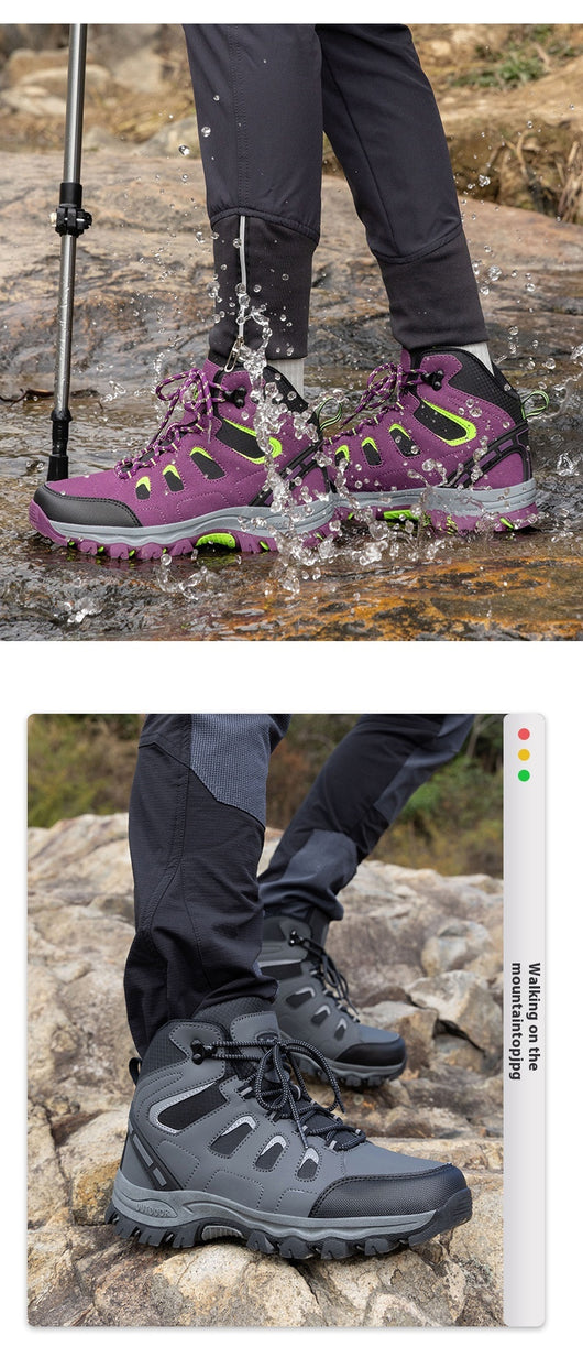 Botas de Montaña Impermeables Transpirables Antideslizantes para Parejas - Image 29