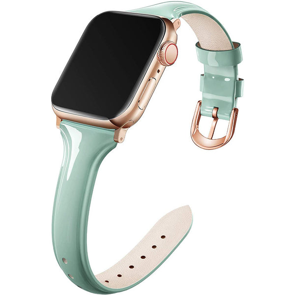 Correa de Cuero Charol para Apple Watch 6SE - Diseño Exclusivo para Muñecas Pequeñas