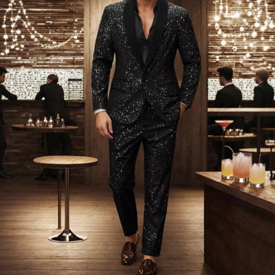 Conjunto de Traje Brillante para Hombre - Saco y Pantalón - Image 2
